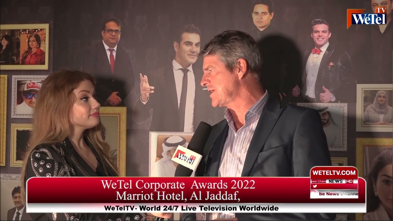 Russell Yeomans, Director Business Development, AARO Middle East, Winner WeTel Corporate Awards 2022