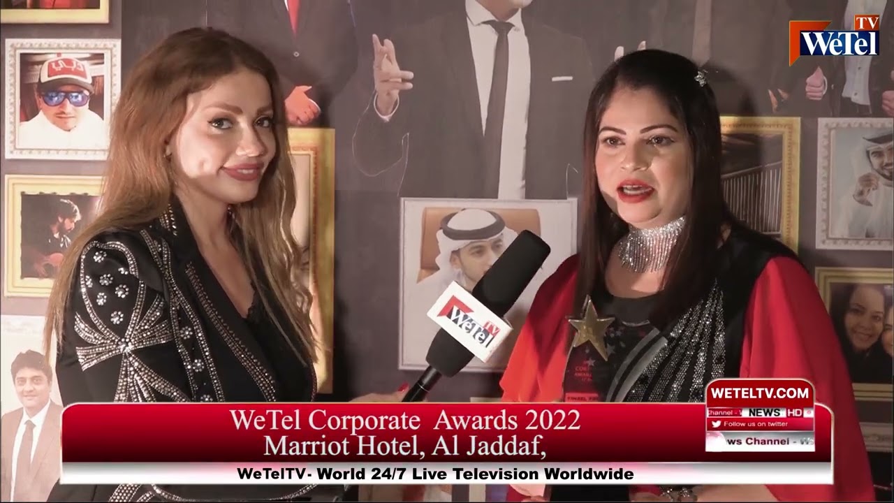 Ayesha Zaki, Founder & Owner Tinsel Town Films – UAE , Winner WeTel Corporate Awards 2022