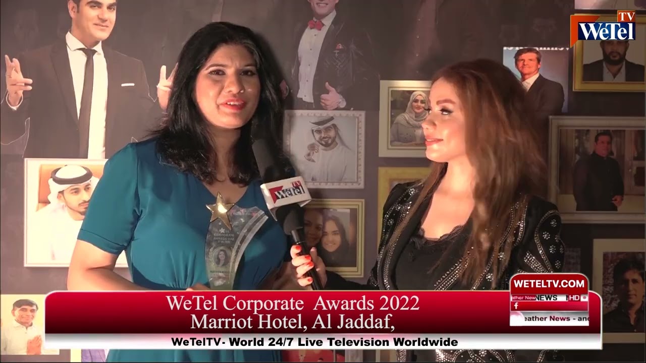  Nosheen Mukhtar, Guest Of Honor, WeTel Corporate Award 2022, Marriot Al Jaddaf Dubai