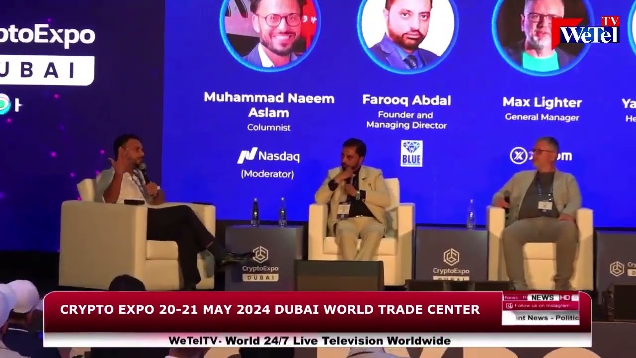  Crypto Expo Dubai World Trade Center 21 & 22 May 2024 WeTel TV UAE