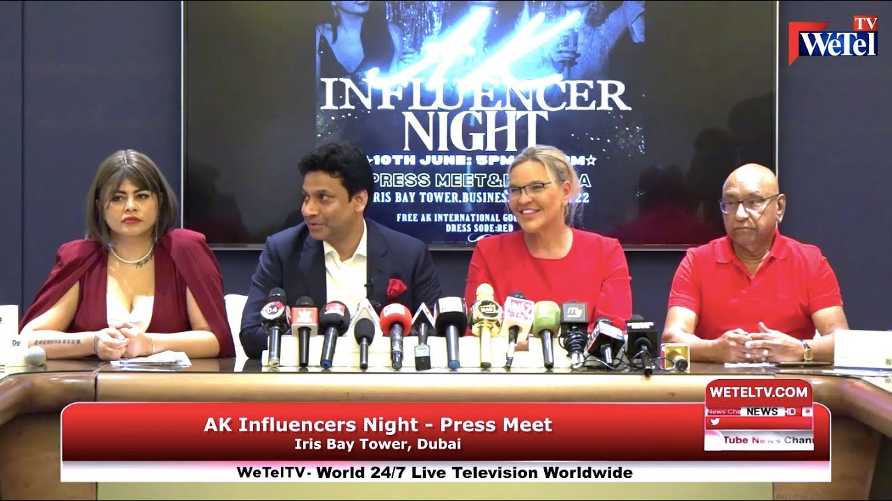 AK International Influencers Night – Press Meet, Iris Bay Tower, Dubai