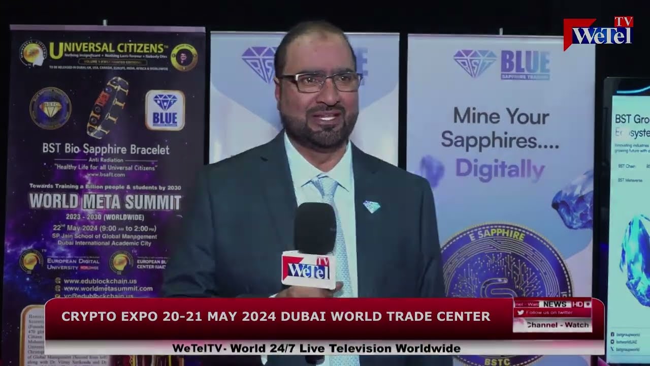 Crypto Expo Dubai World Trade Center 21 & 22 May 2024 WeTel TV UAE