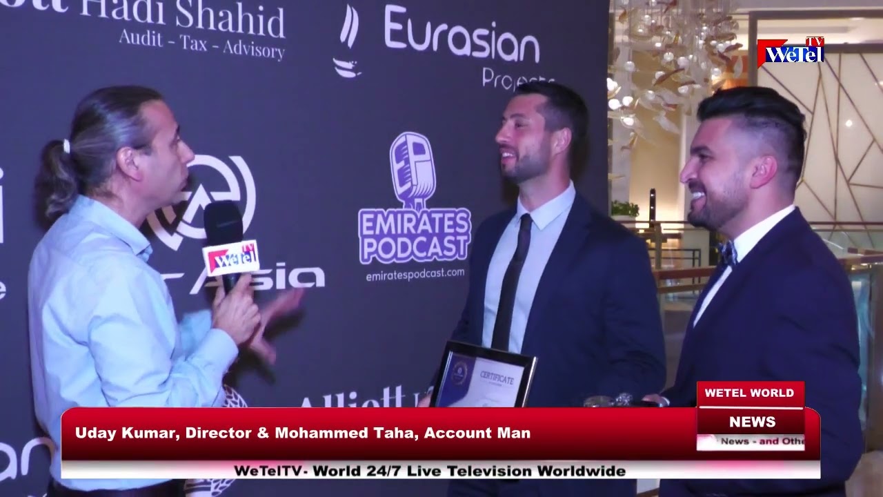 EurAsia Awards 2024, Uday Kumar, Director of Tech Alliances, Andersen Lab on WeTel News UAE.mov