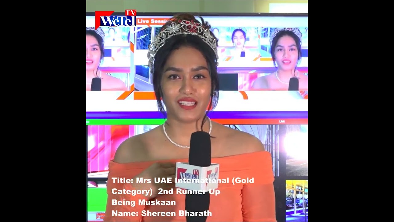 Being Muskaan Mrs UAE International Dubai on WeTel TV