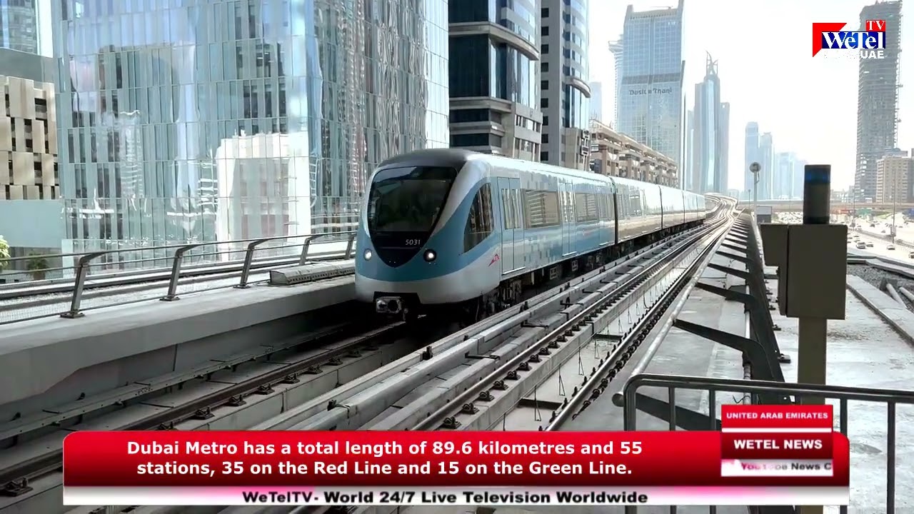 Dubai Metro a rapid transit system in the city of Dubai, WeTel.NEWS