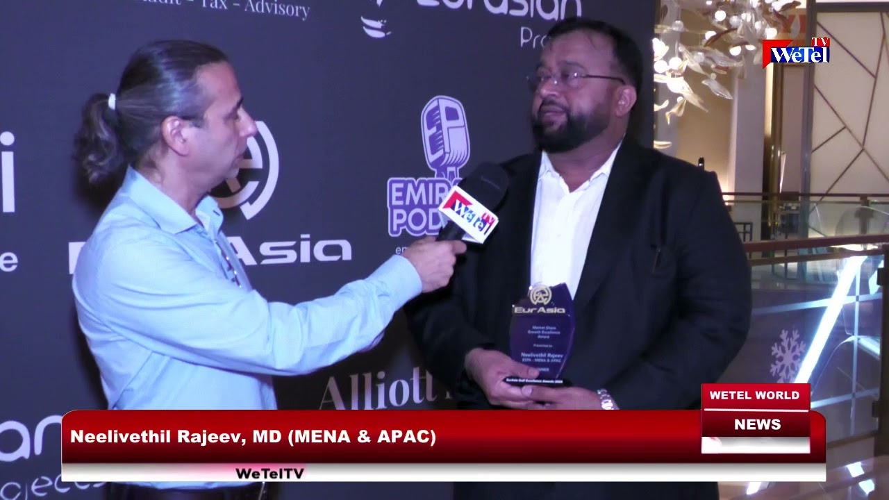 EurAsia Awards 2024, Neelivethil Rajeev, MD, Espa Innovative Solutions, on WeTel News UAE