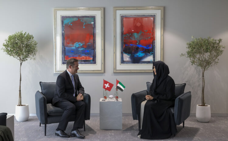  Latifa bint Mohammed meets with Ambassador of Swiss Confederation to UAE