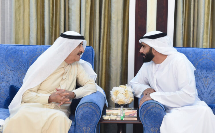  UAQ Ruler receives Minister of Culture, Sheikhs, Ramadan well-wishers 