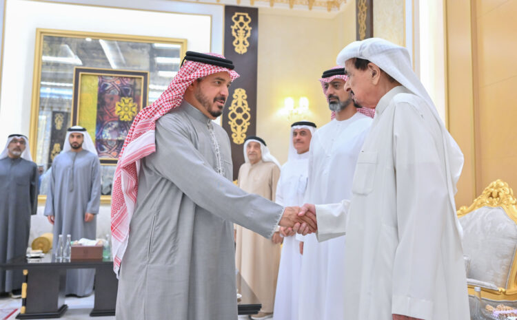  Ajman Ruler, Crown Prince receive Ramadan well-wishers