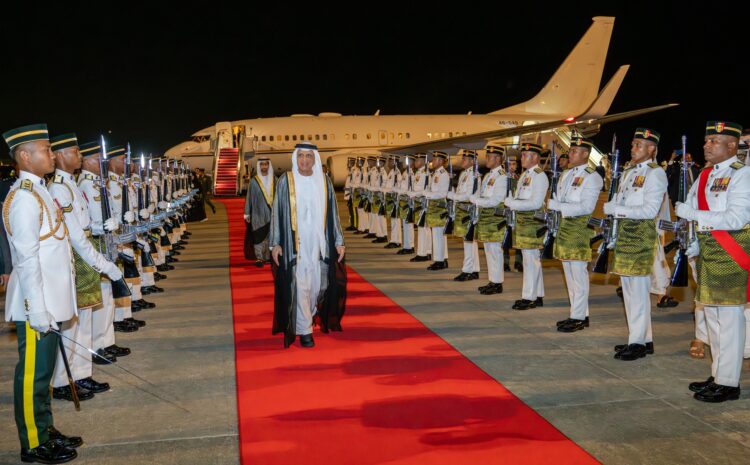 On behalf of UAE President, RAK Ruler arrives Malaysia to participate in GCC-ASEAN Summit, ASEAN-GCC-China Summit