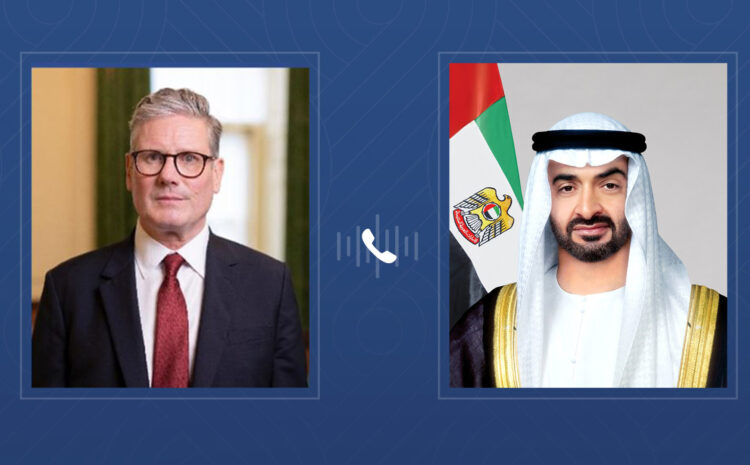  UAE President, UK Prime Minister hold phone call to discuss regional developments 