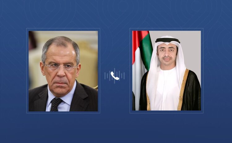  Abdullah bin Zayed, Lavrov discuss regional developments over phone 