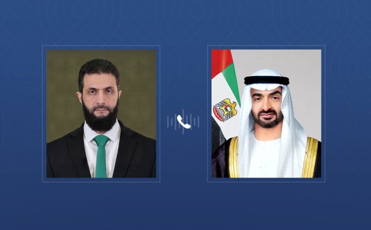  UAE President receives phone call from Syrian President exchanging Eid Al-Adha greetings 