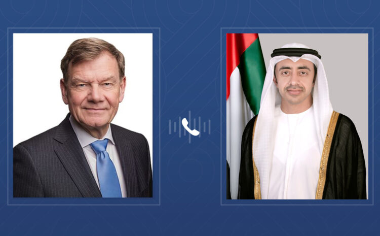 Abdullah bin Zayed, German Foreign Minister discuss regional developments over phone call 
